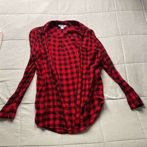 Red and black plaid shirt